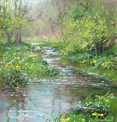 MARK PRESTON - marsh marigolds, monk's dale